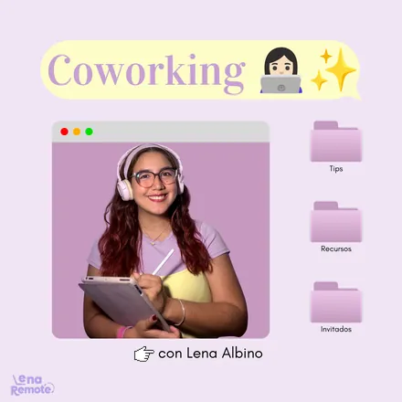 Portada de Coworking con Lena 👩🏻‍💻✨