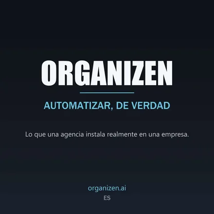 Portada de Organizen - Automatizar, de verdad